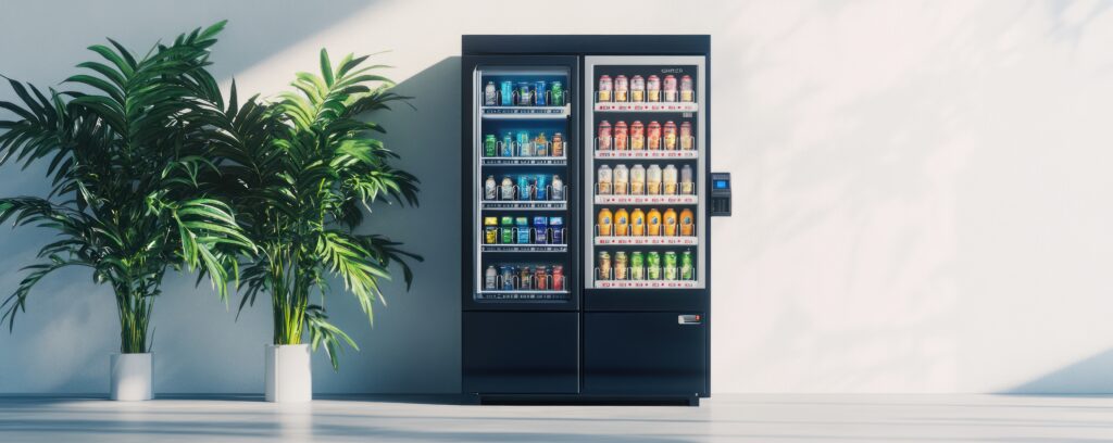 Modern Vending Machine in a Minimalist Setting