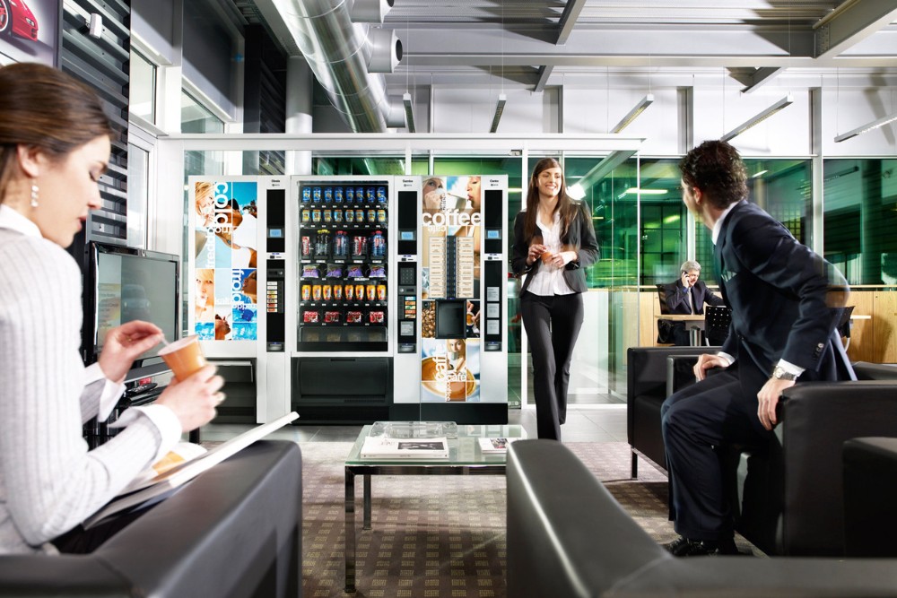 Drink and Snack Machines in the Lobby